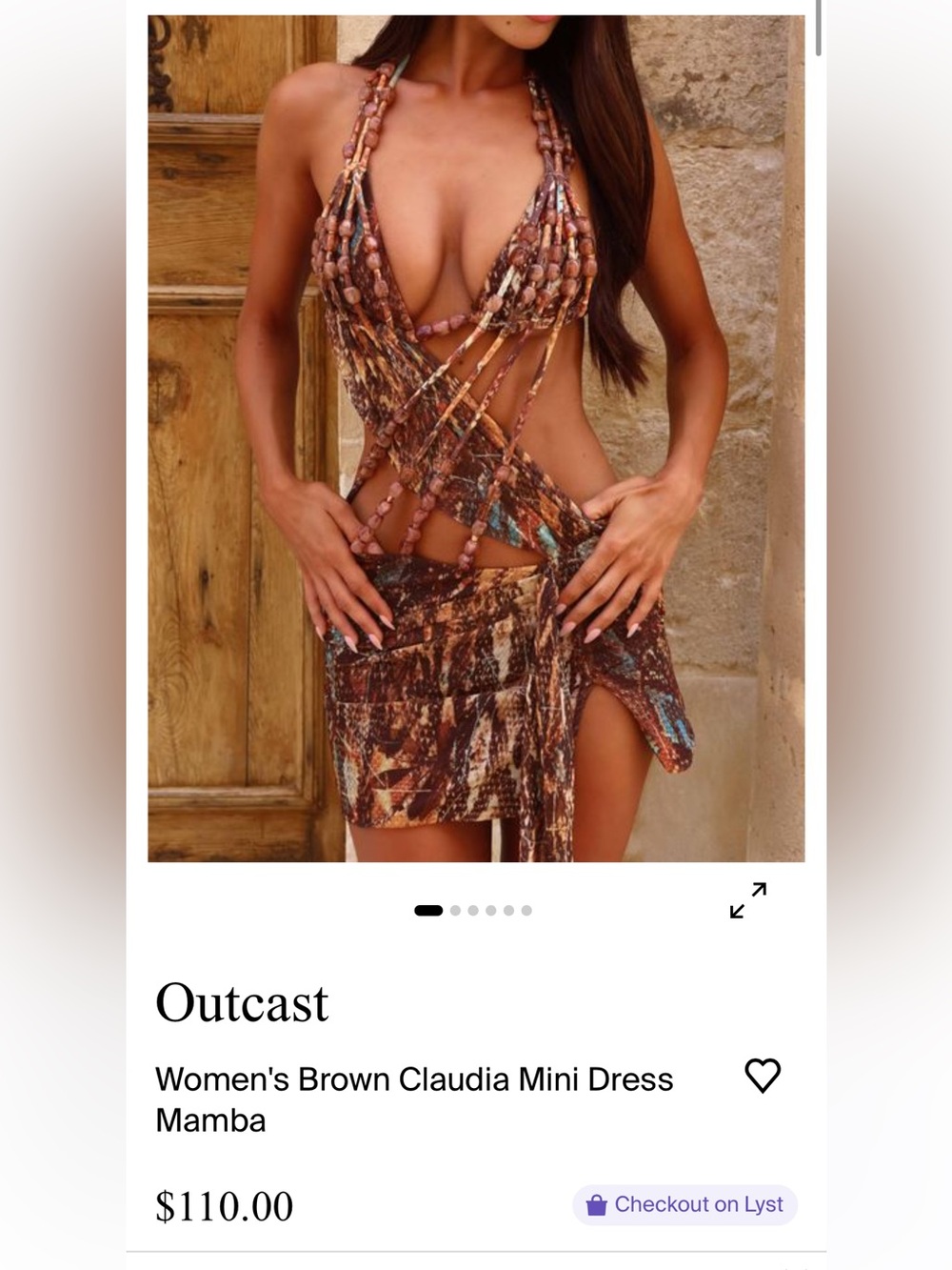 Outcast CLAUDIA MINI DRESS MAMBA